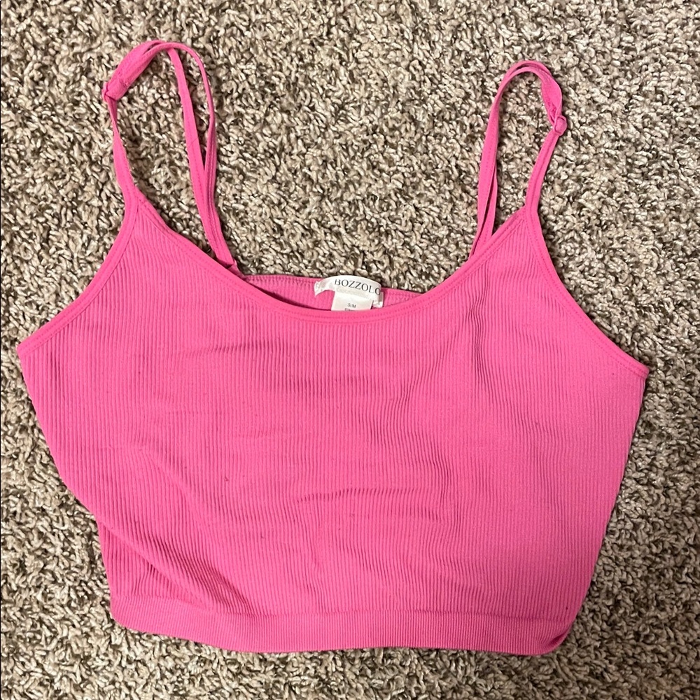 Bozzolo Pink Crop Top